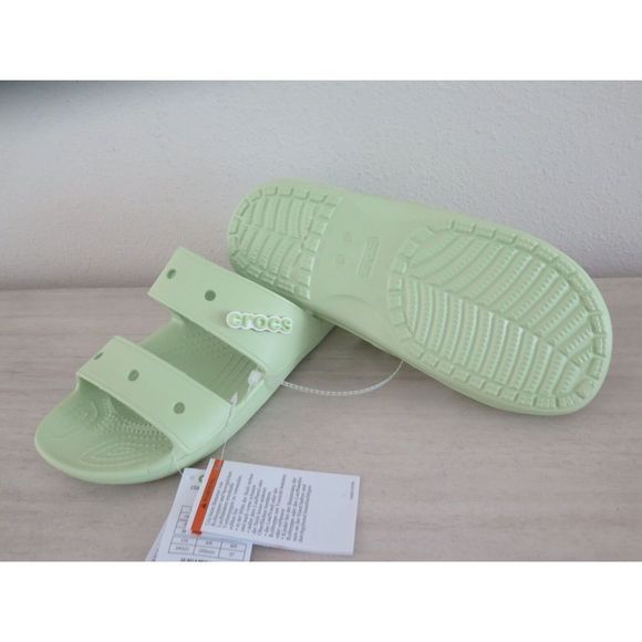 CROCS 206761-335 Men's Sz 6 Women's Sz 8 Lime Green Classic Clog Sandals - Picture 4 of 7